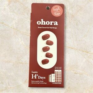 Ohora Semi-Cured Gel Nail Strips in W Cream Rose